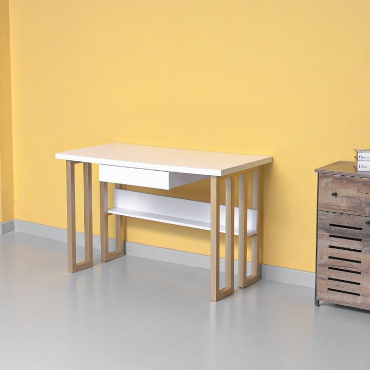 Assault Gold Rectangular Home Office Work Computer Desk Drawer Table - Special | Furniture | Waseeh Pakistan
