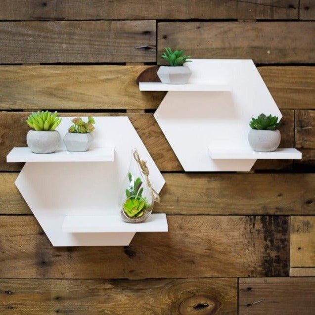 Atoria 3D Living Bedroom Organizer Shelve (Set of 2) | Furniture | Waseeh Pakistan