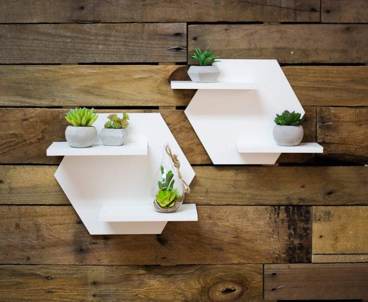 Atoria 3D Living Bedroom Organizer Shelve (Set of 2) | Furniture | Waseeh Pakistan