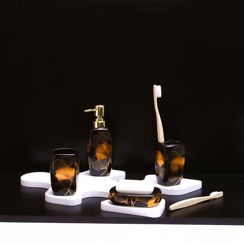 Autumn Leaves Bathroom Set | Home Décor | Waseeh Pakistan