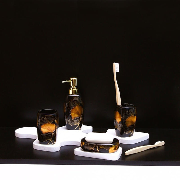 Autumn Leaves Bathroom Set | Home Décor | Waseeh Pakistan
