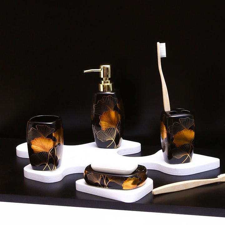 Autumn Leaves Bathroom Set | Home Décor | Waseeh Pakistan