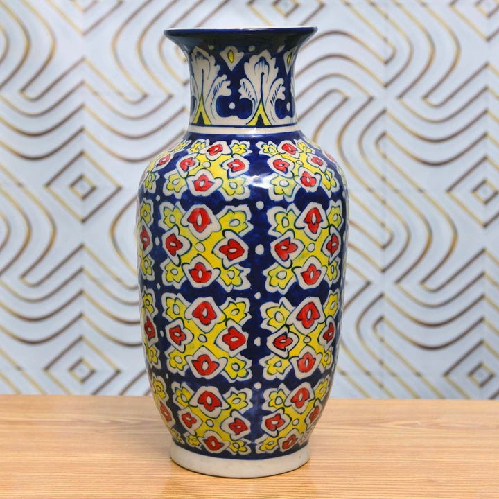 AYLIEFF Felicity Vase-Blue pottery | Home Décor | Waseeh Pakistan