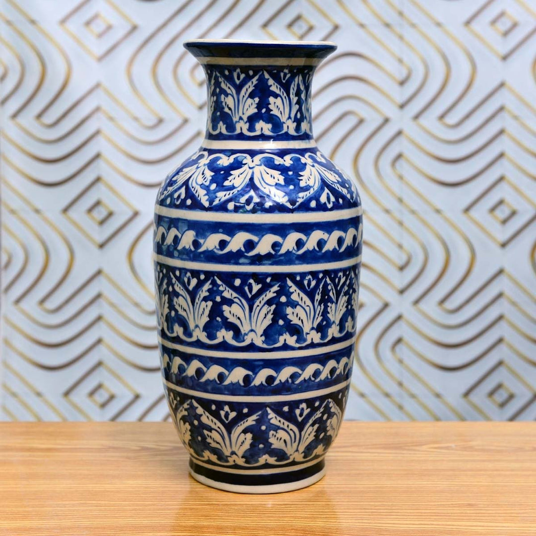 AYLIEFF Felicity Vase-Blue pottery | Home Décor | Waseeh Pakistan