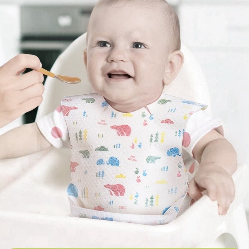 Baby Disposable Bibs (20 pcs) | Mix & Match | Waseeh Pakistan
