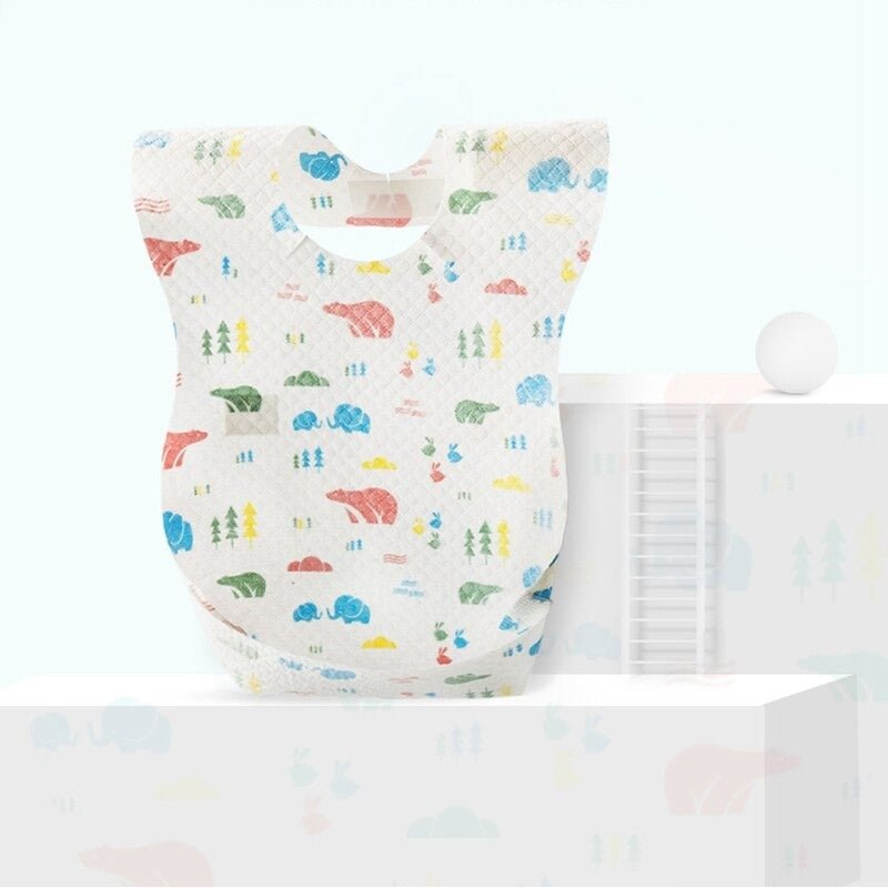 Baby Disposable Bibs (20 pcs) | Mix &amp; Match | Waseeh Pakistan