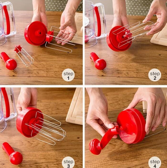 Bakeware 3-in-1 Manual Mixer Batter Dispenser for Cupcakes Muffin Cake Waffles Pancake Machine with Measurement Cookie Tools 010 | kitchen item | Waseeh Pakistan