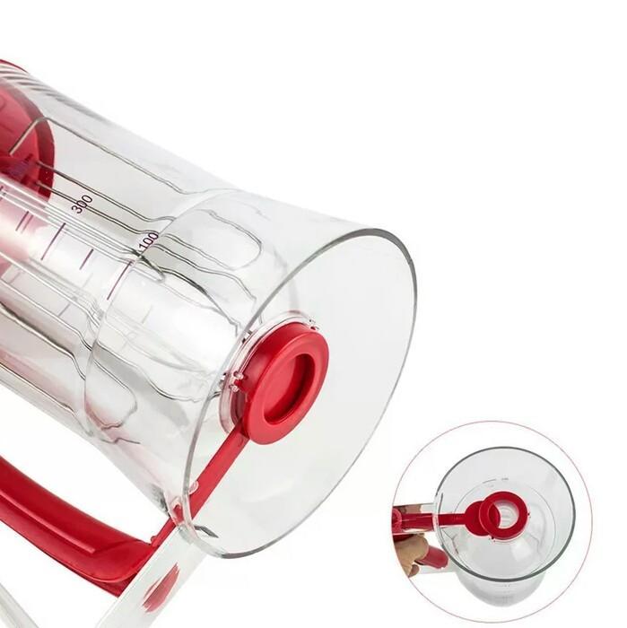 Bakeware 3-in-1 Manual Mixer Batter Dispenser for Cupcakes Muffin Cake Waffles Pancake Machine with Measurement Cookie Tools 010 | kitchen item | Waseeh Pakistan