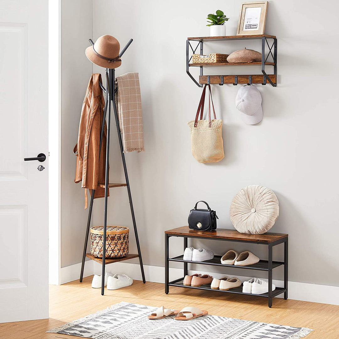Balletic Sturdy Clothe Coat Living Bedroom Organizer Storage Shelve Rack | Furniture | Waseeh Pakistan