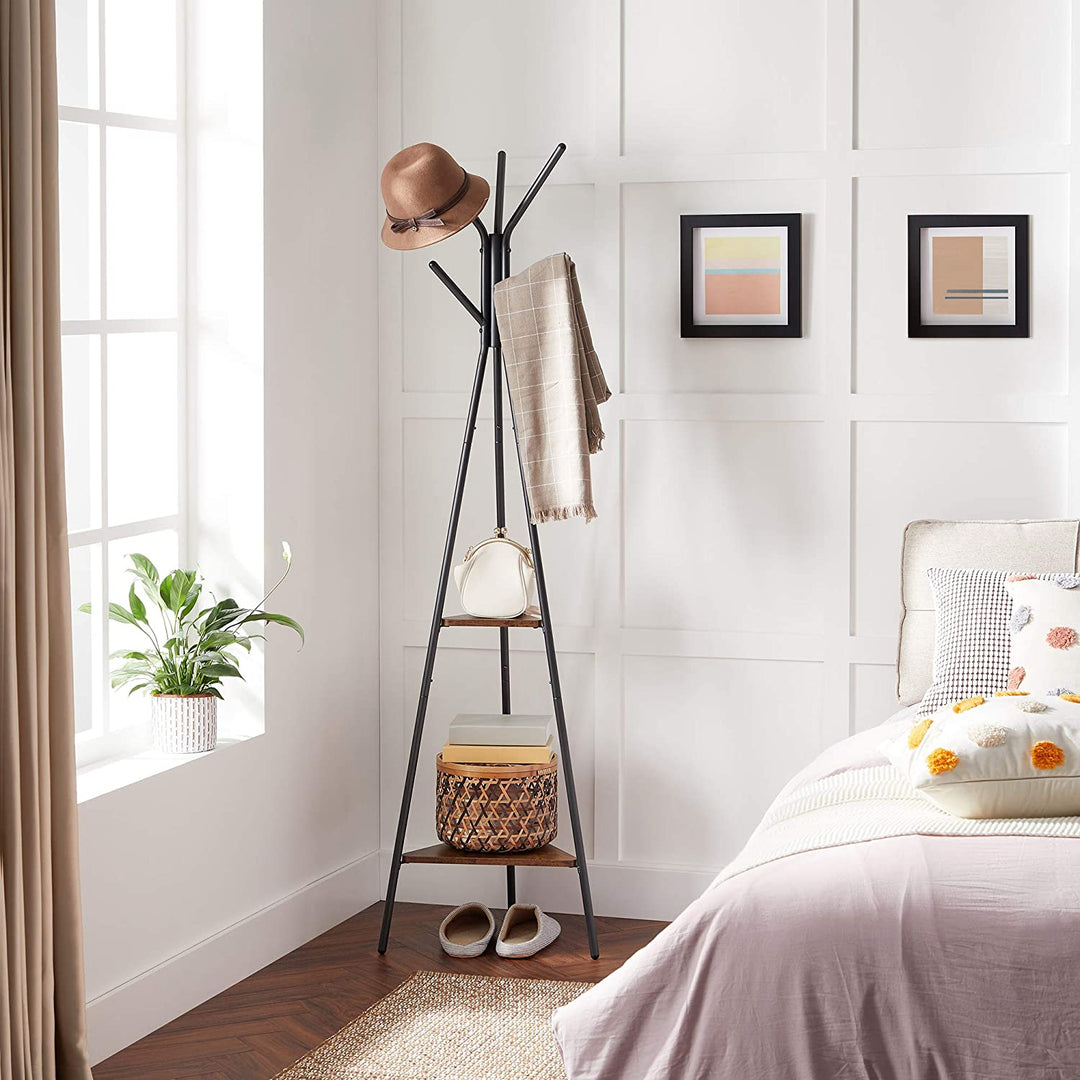 Balletic Sturdy Clothe Coat Living Bedroom Organizer Storage Shelve Rack | Furniture | Waseeh Pakistan
