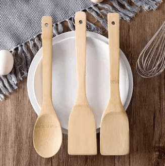 Bamboo Spoon Utensils (7 Pcs) | kitchen item | Waseeh Pakistan
