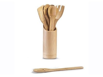 Bamboo Spoon Utensils (7 Pcs) | kitchen item | Waseeh Pakistan