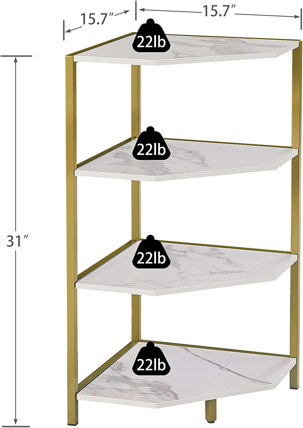Banishe Corner Organizer Bookcase Storage Rack | Furniture | Waseeh Pakistan