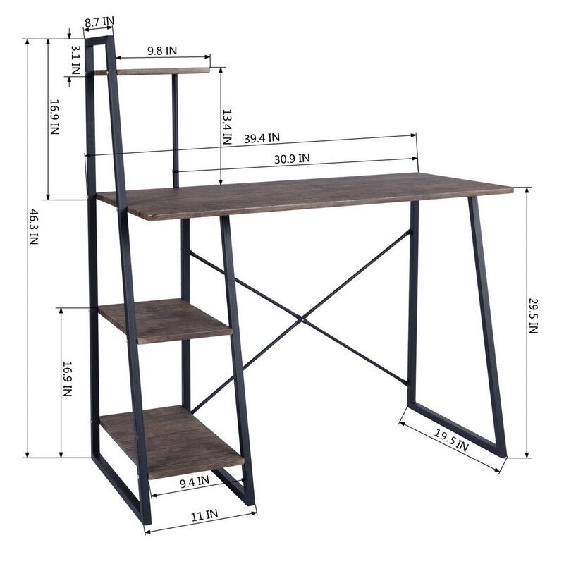 Beckler Top Home Office Workstation Writing Organizer Desk Table | Furniture | Waseeh Pakistan