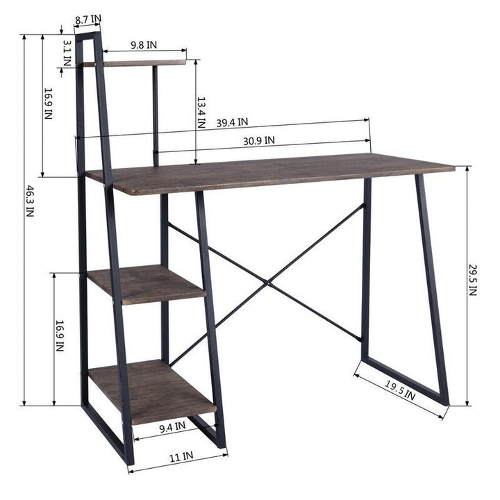 Beckler Top Home Office Workstation Writing Organizer Desk Table | Furniture | Waseeh Pakistan
