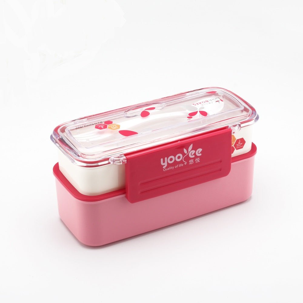 Bento Double-layer Lunch Box (Pack of 2) | kitchen item | Waseeh Pakistan