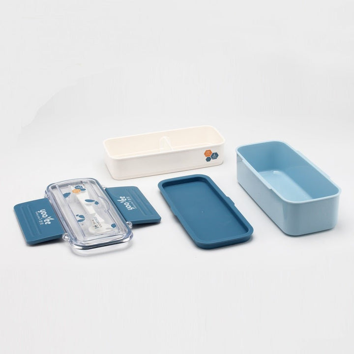 Bento Double-layer Lunch Box (Pack of 2) | kitchen item | Waseeh Pakistan