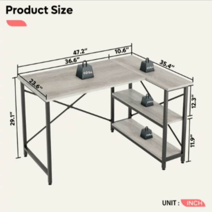 Bestier Home Office Workstation Writing Organizer Desk Table - Special | Furniture | Waseeh Pakistan