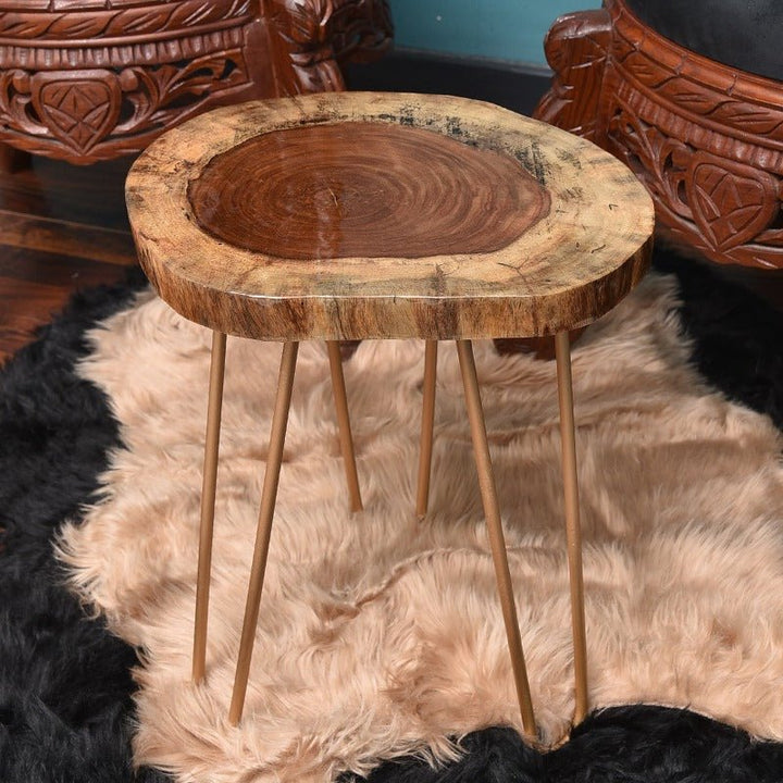Billet Wooden Log Hairpin Table (Epoxy Build) | Furniture | Waseeh Pakistan