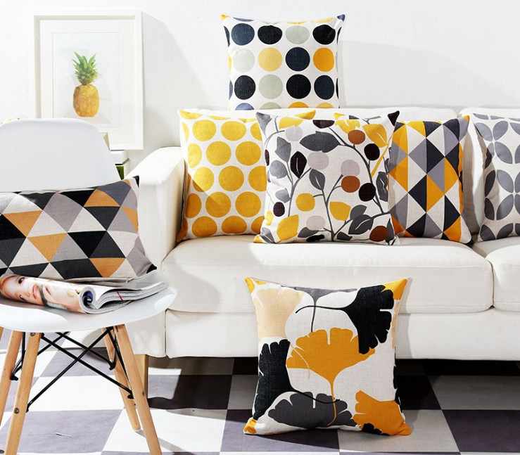Biloba Mix Cushion Covers (Set of 8) | Home Décor | Waseeh Pakistan