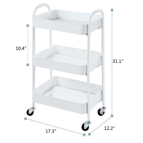 Binca Rolling Trolley (3 Tier) | Furniture | Waseeh Pakistan