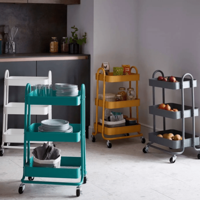 Binca Rolling Trolley (3 Tier) | Furniture | Waseeh Pakistan