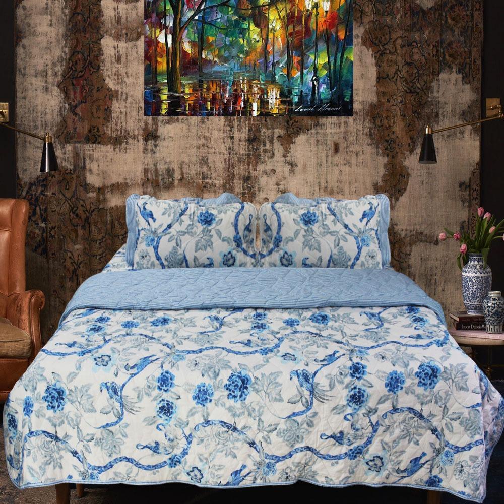 Bird- Export Quality Bed Spread Set - 6 pc | Home Décor | Waseeh Pakistan