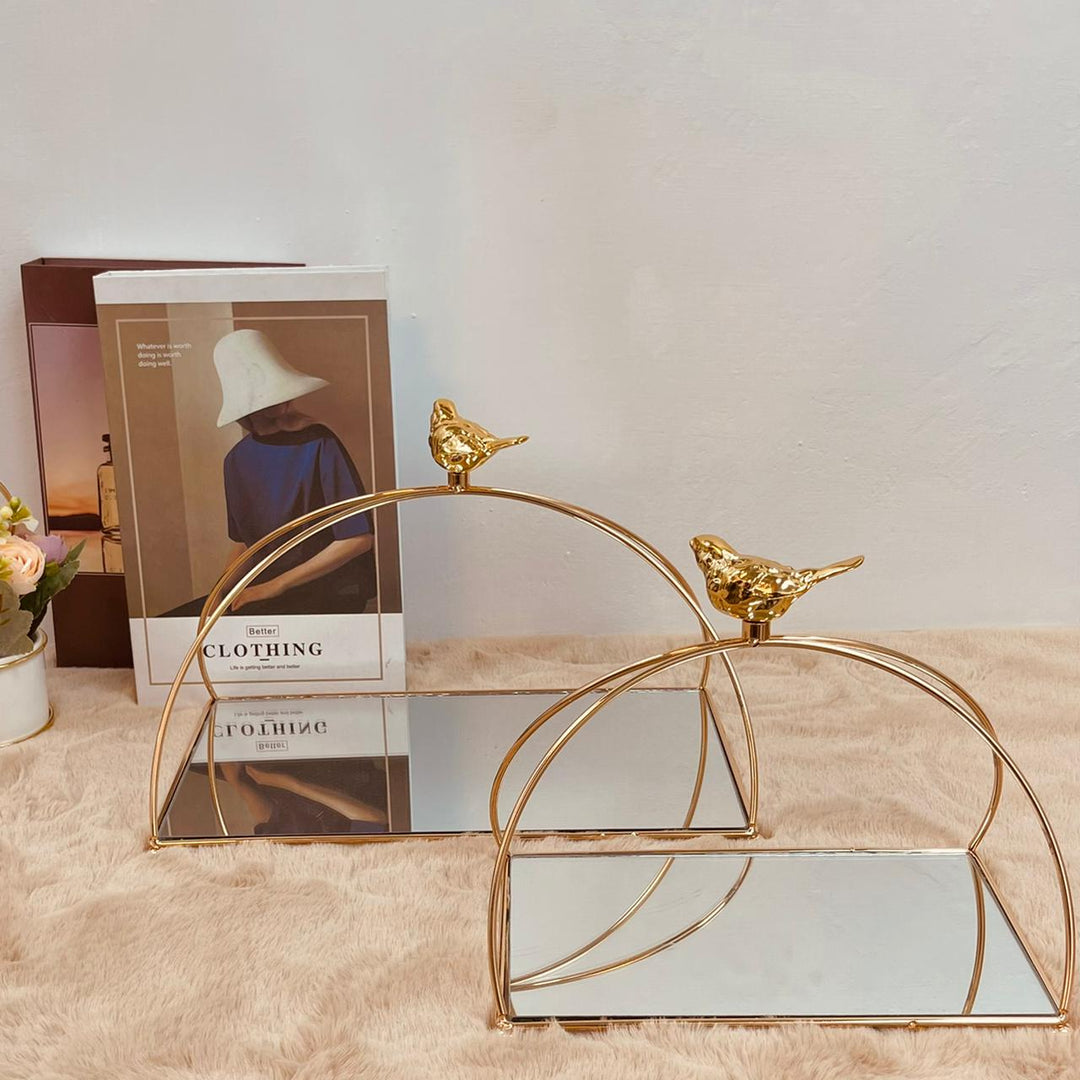 Birdy Mirror Tray Set | Home Décor | Waseeh Pakistan
