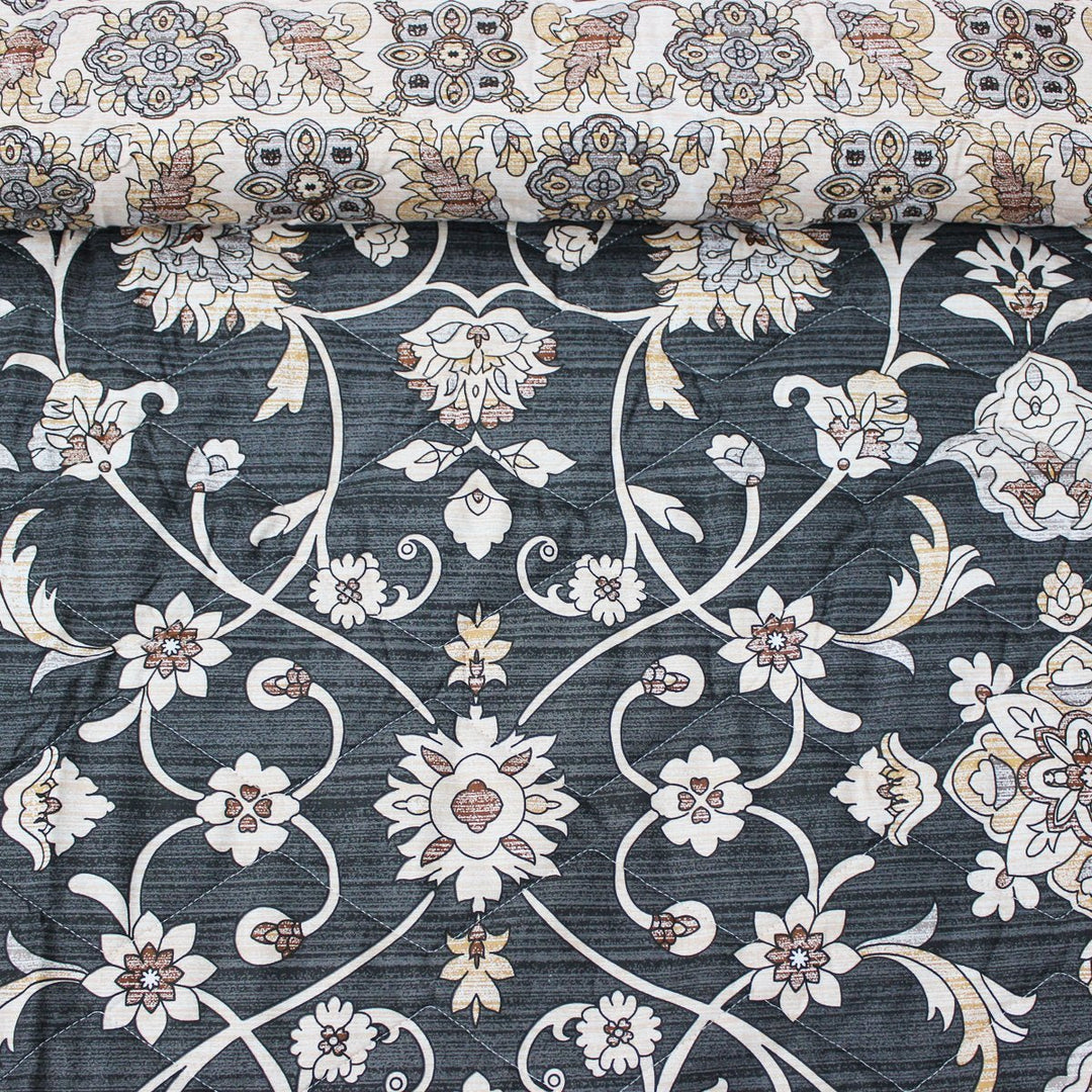 Black Beauty - Cotton Bed Spread Set - 6 pc | Home Décor | Waseeh Pakistan