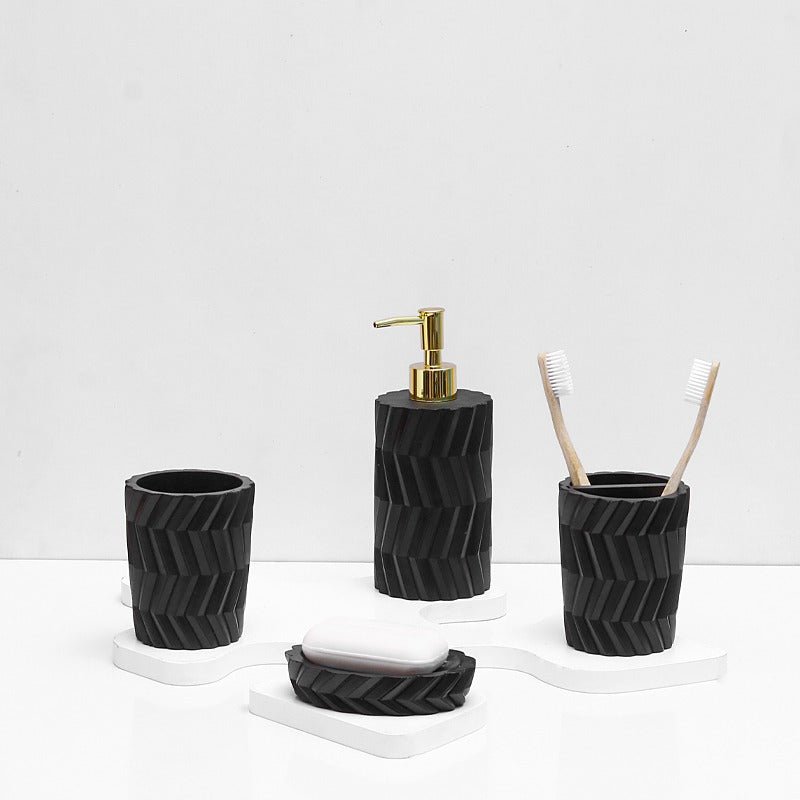Black Coal Bathroom Set | Home Décor | Waseeh Pakistan