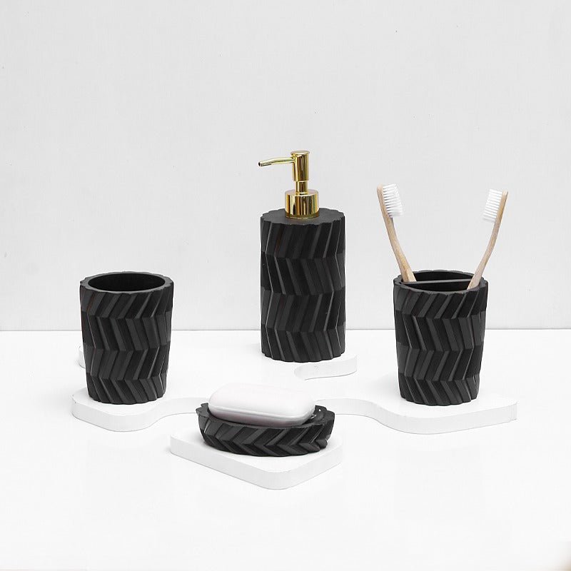 Black Coal Bathroom Set | Home Décor | Waseeh Pakistan