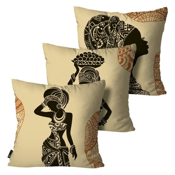 Black Queen Cushion Covers (Set of 3) | Home Décor | Waseeh Pakistan