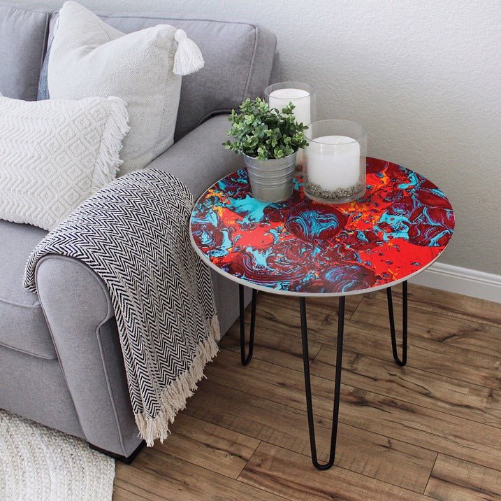 Bloomy Universe Living Lounge Center Side Hairpin Table | Furniture | Waseeh Pakistan