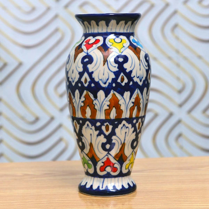 Blue Felicity Vase Blue-pottery | Home Décor | Waseeh Pakistan