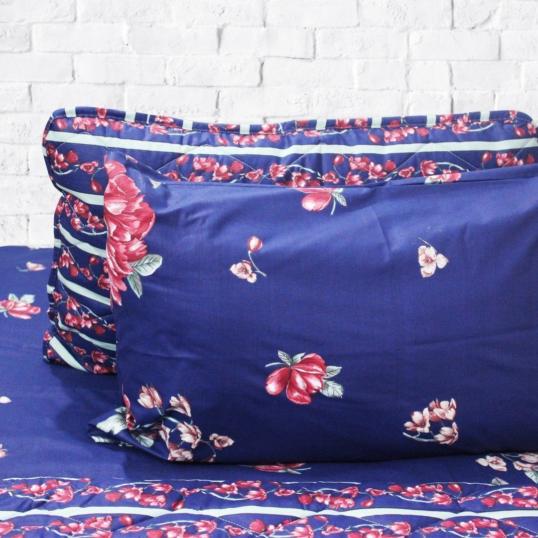 Blue Summer - Cotton Bed Spread Set - 6 pc | Home Décor | Waseeh Pakistan