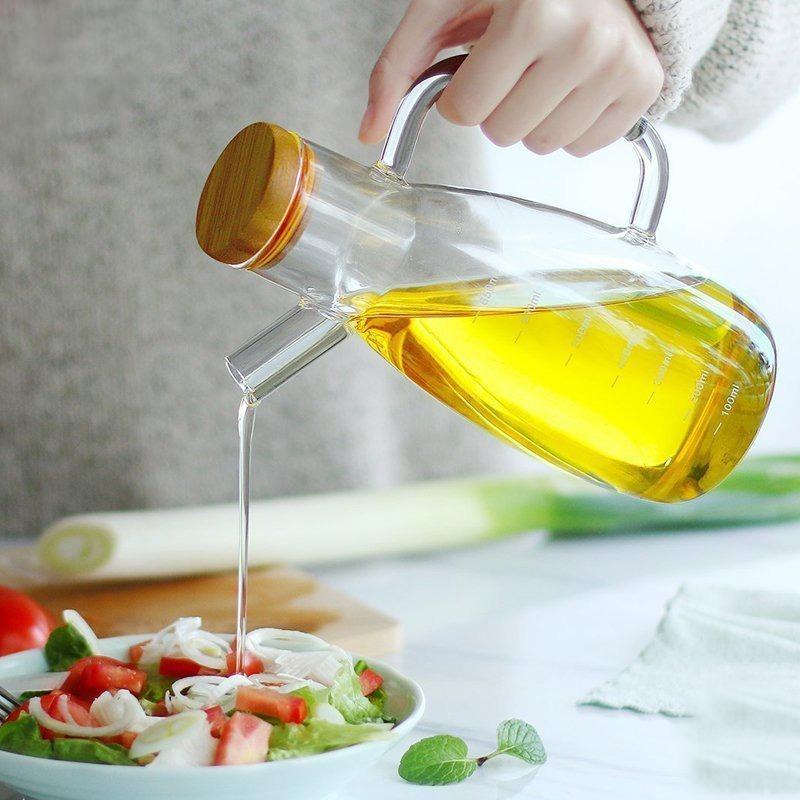 Borosilicate Glass Oil Jug | kitchen item | Waseeh Pakistan