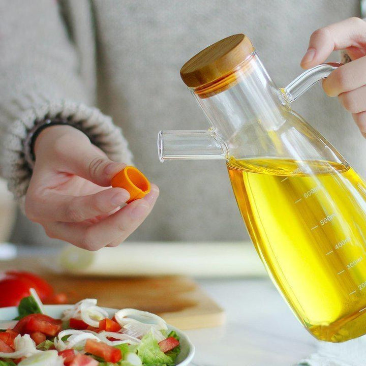 Borosilicate Glass Oil Jug | kitchen item | Waseeh Pakistan