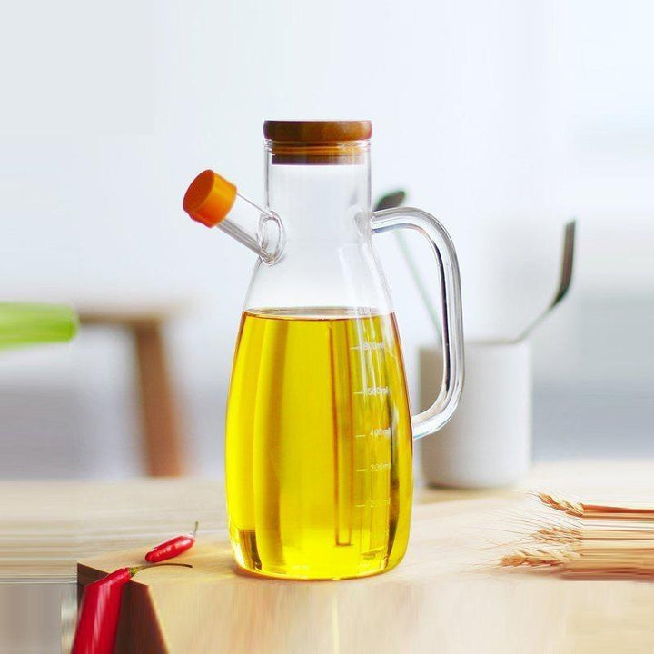 Borosilicate Glass Oil Jug | kitchen item | Waseeh Pakistan