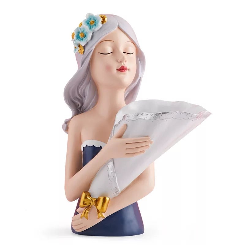 Bouquet Girl Sculpture Decor | Home Décor | Waseeh Pakistan
