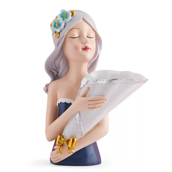 Bouquet Girl Sculpture Decor | Home Décor | Waseeh Pakistan