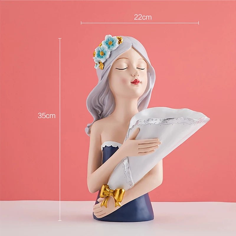 Bouquet Girl Sculpture Decor | Home Décor | Waseeh Pakistan