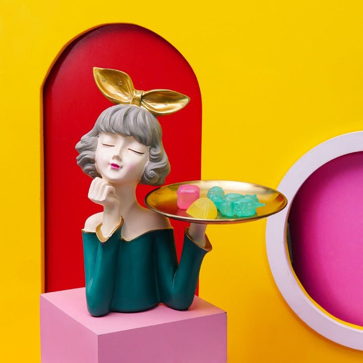 Bow Girl Sculpture | Home Décor | Waseeh Pakistan