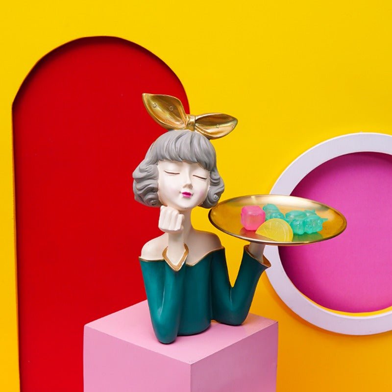 Bow Girl Sculpture | Home Décor | Waseeh Pakistan