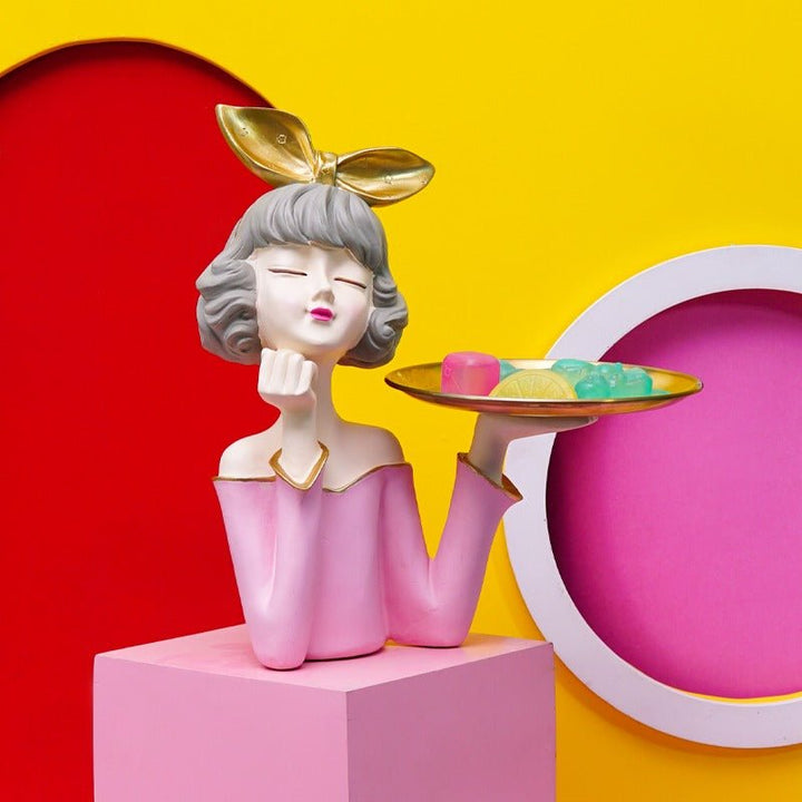 Bow Girl Sculpture | Home Décor | Waseeh Pakistan