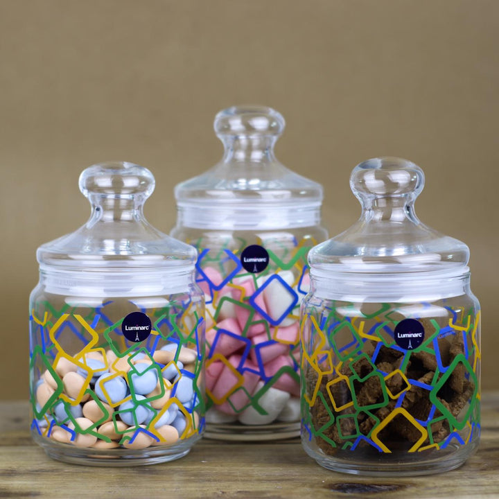 Boxy Mania 3pcs Jars | kitchen item | Waseeh Pakistan