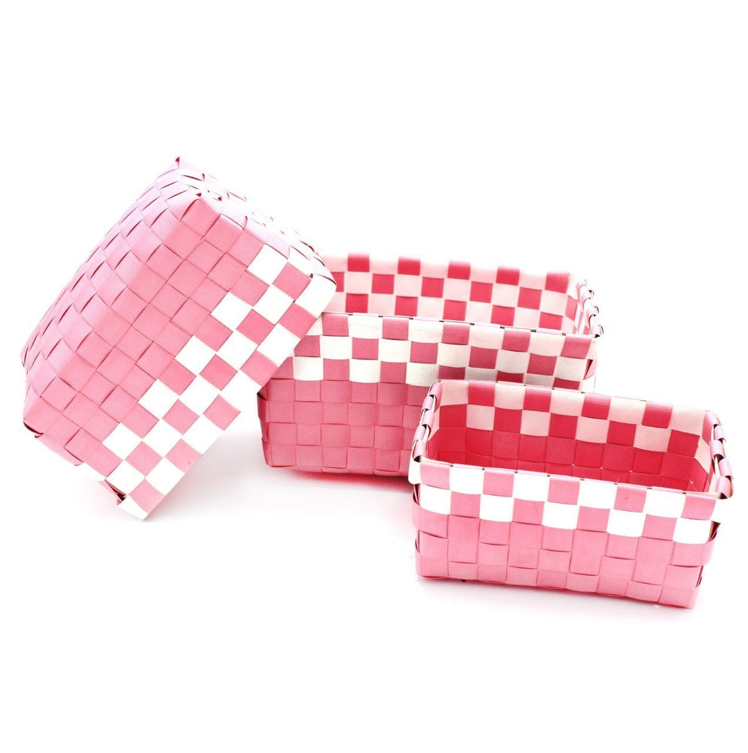 Braided Basket (set of 3) - Rectangle | Home Décor | Waseeh Pakistan