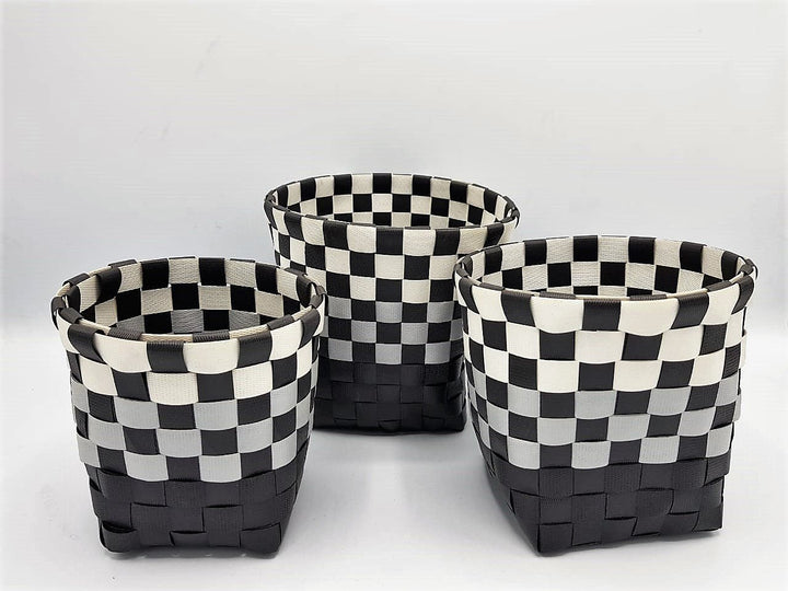 Braided Basket (set of 3) - Square | Home Décor | Waseeh Pakistan