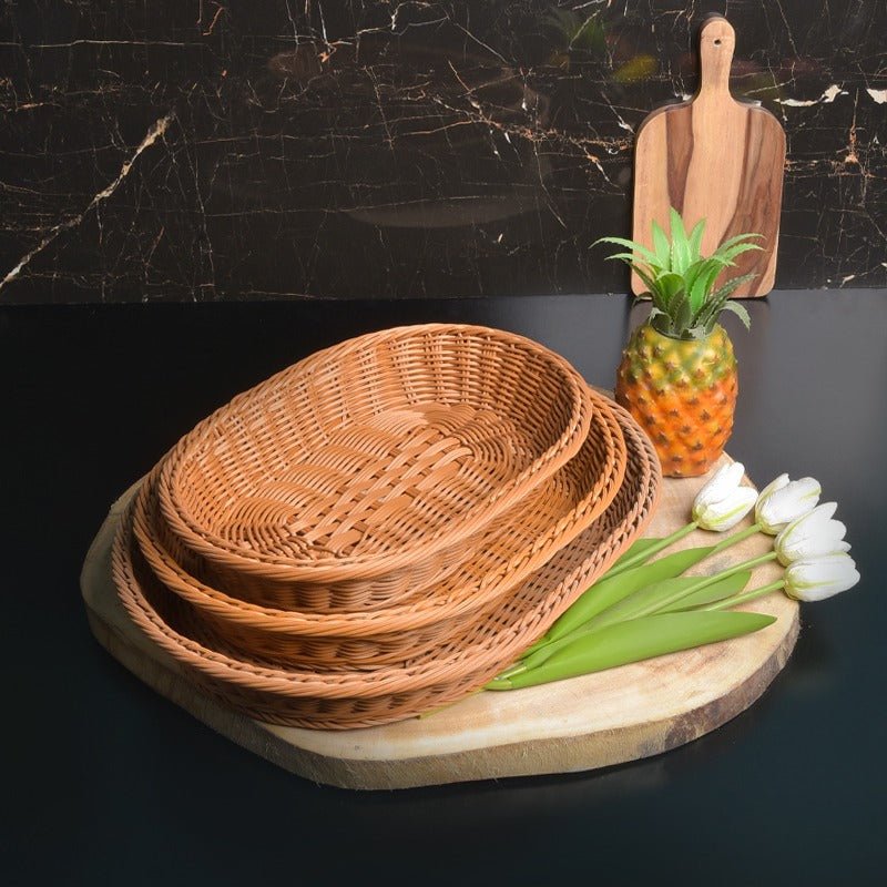 Braided Oval Basket | kitchen item | Waseeh Pakistan