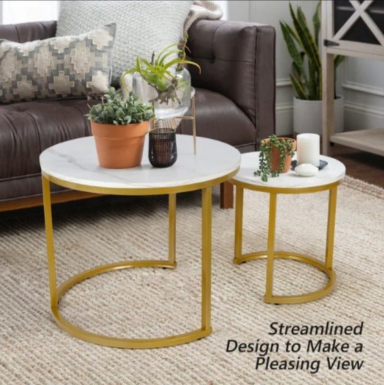 Briajah Living Dining Room Nesting Coffee Side Table (Set of 2) | Furniture | Waseeh Pakistan