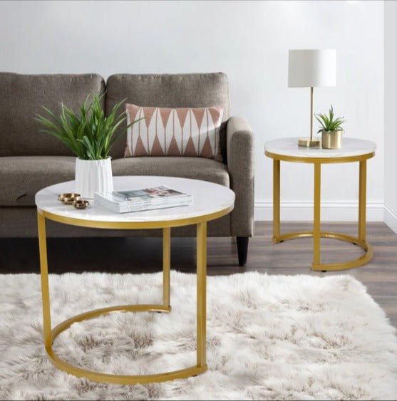 Briajah Living Dining Room Nesting Coffee Side Table (Set of 2) | Furniture | Waseeh Pakistan
